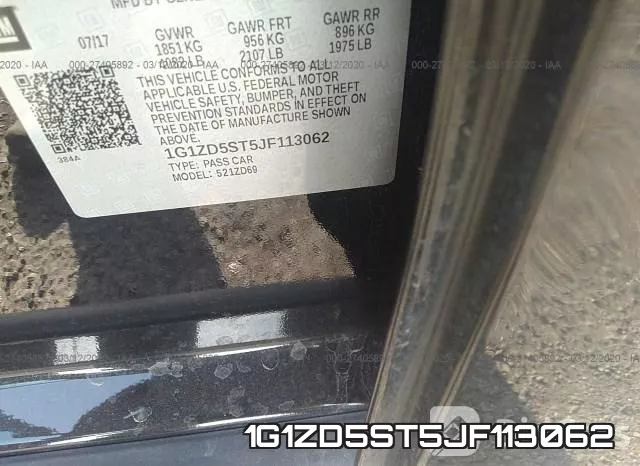 1G1ZD5ST5JF113062 фото 10