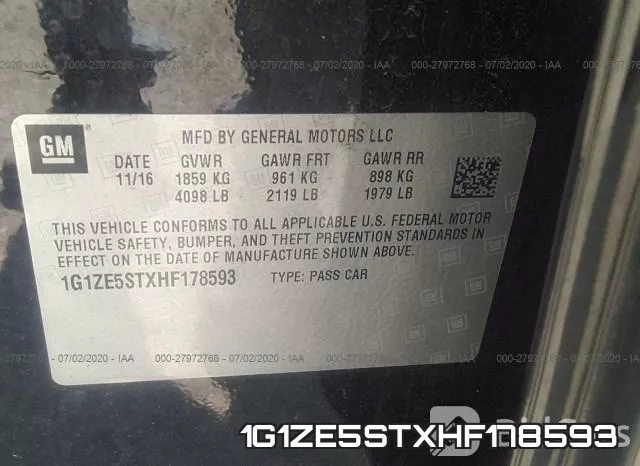 1G1ZE5STXHF178593 фото 10