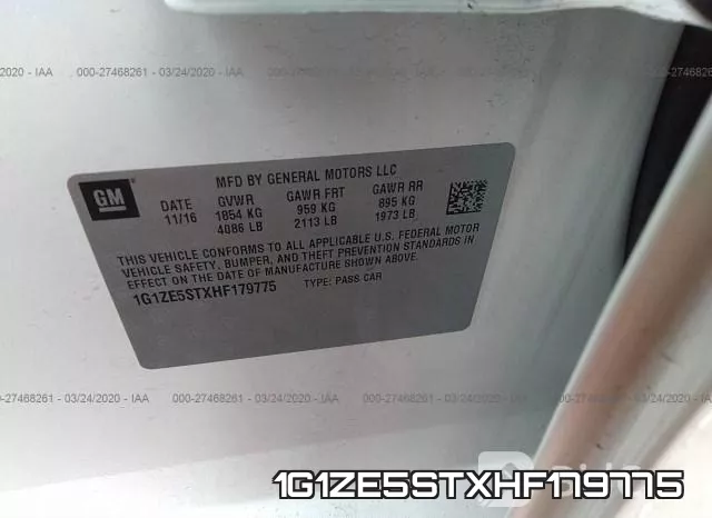 1G1ZE5STXHF179775 фото 10