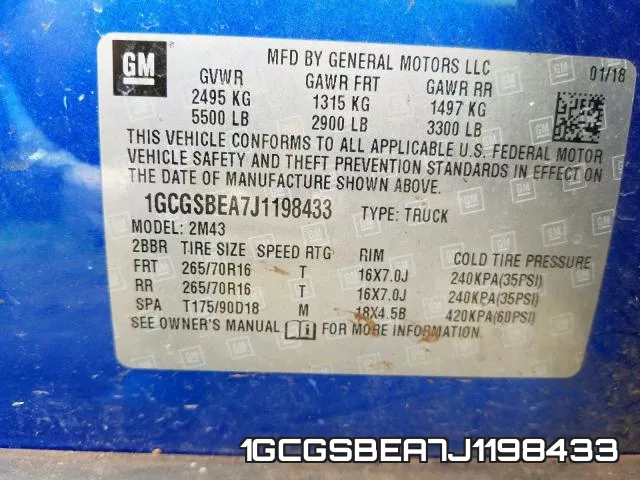 1GCGSBEA7J1198433 фото 2