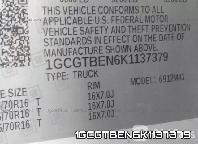 1GCGTBEN6K1137379 фото 10