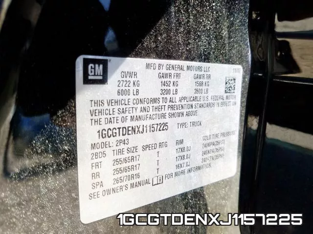 1GCGTDENXJ1157225 фото 2