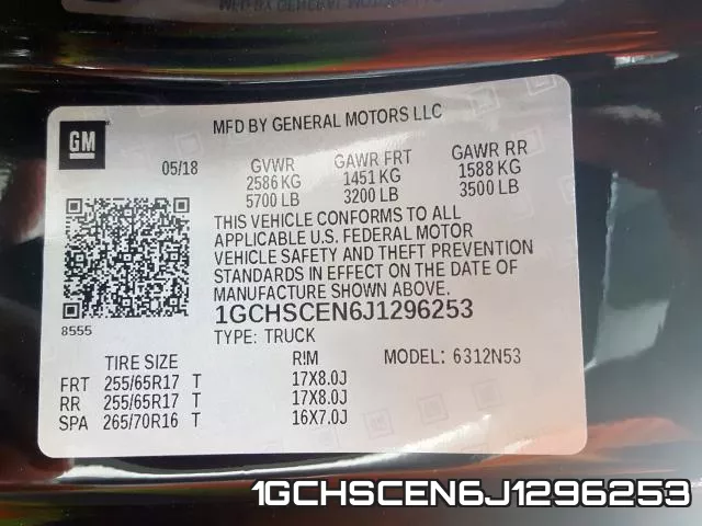 1GCHSCEN6J1296253 фото 2