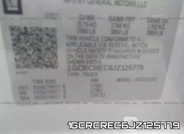 1GCRCREC6JZ125779 фото 10