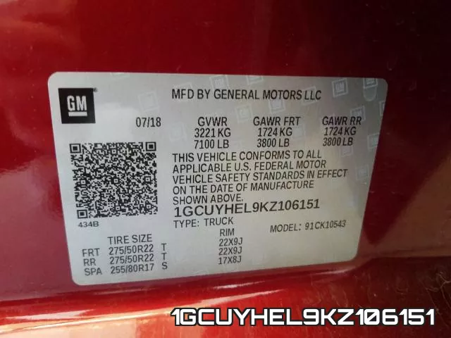 1GCUYHEL9KZ106151 фото 2