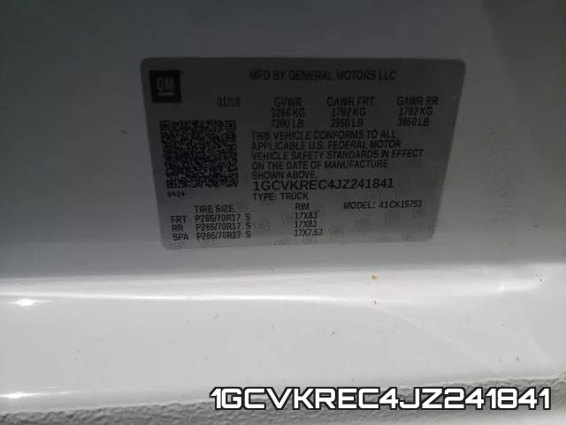 1GCVKREC4JZ241841 фото 2