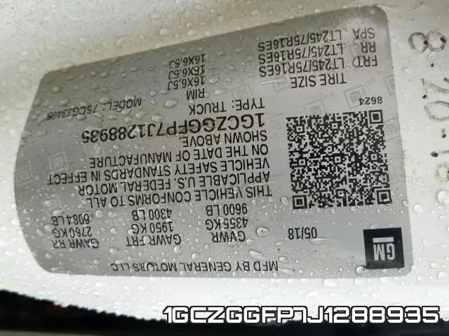 1GCZGGFP7J1288935 фото 2