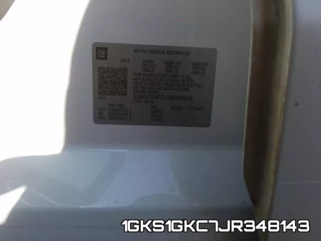1GKS1GKC7JR348143 фото 2