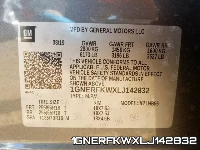 1GNERFKWXLJ142832 фото 2