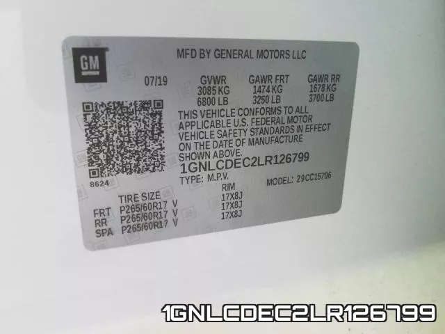 1GNLCDEC2LR126799 фото 2