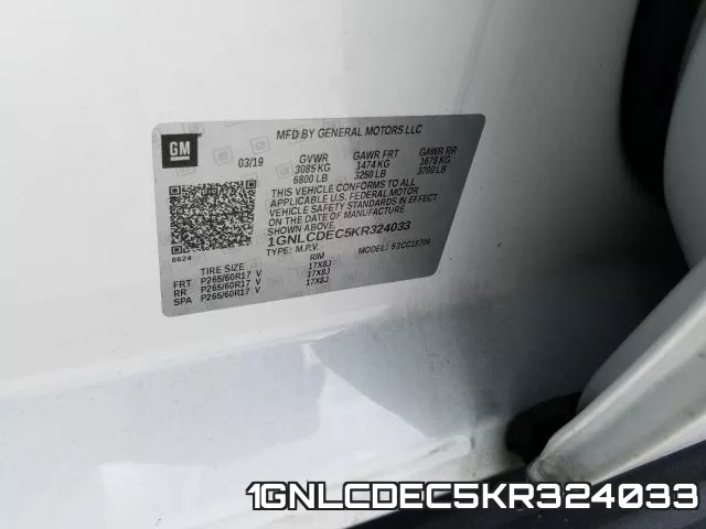 1GNLCDEC5KR324033 фото 2