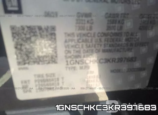 1GNSCHKC3KR397683 фото 10