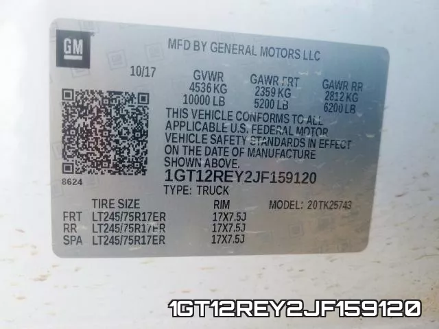 1GT12REY2JF159120 фото 2