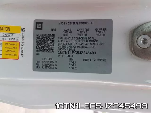 1GTN1LEC5JZ245493 фото 2