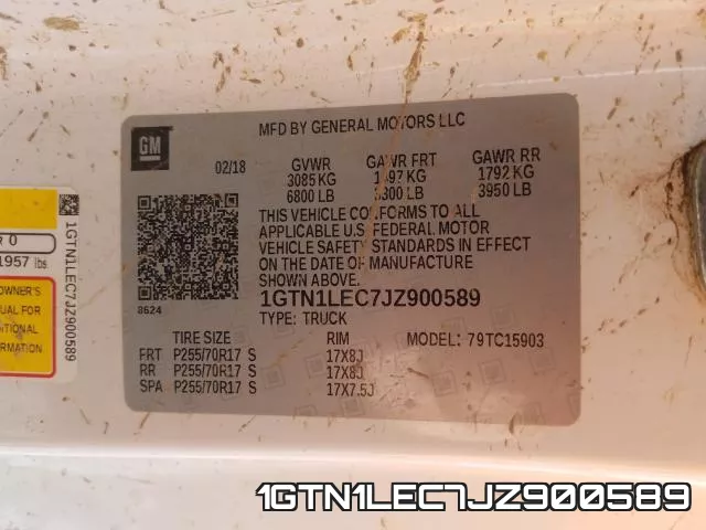 1GTN1LEC7JZ900589 фото 2