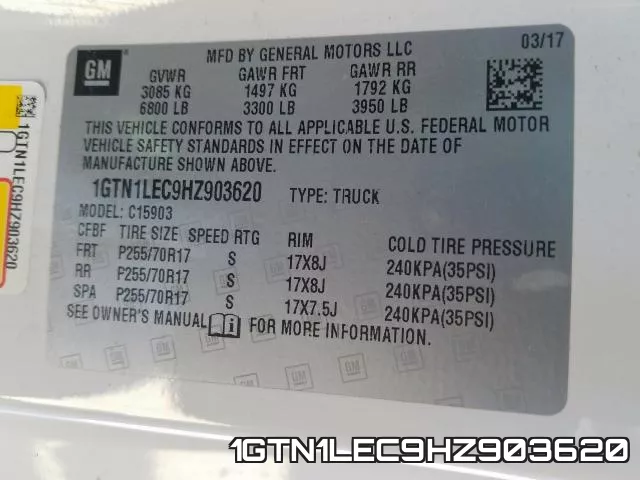 1GTN1LEC9HZ903620 фото 2