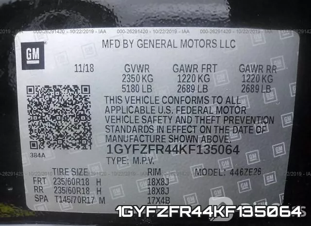 1GYFZFR44KF135064 фото 10