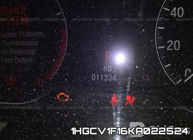 1HGCV1F16KA022524 фото 8