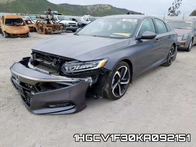 1HGCV1F30KA092151 фото 3