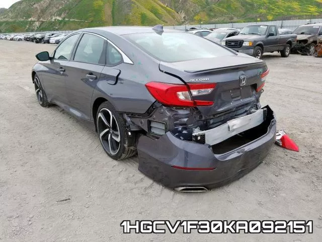 1HGCV1F30KA092151 фото 4