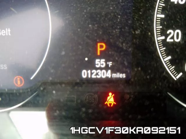 1HGCV1F30KA092151 фото 9