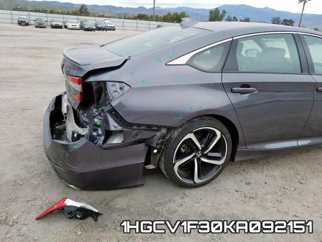 1HGCV1F30KA092151 фото 10