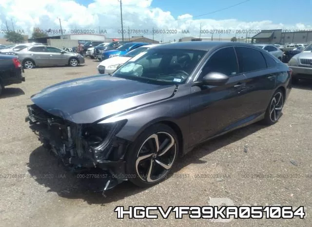 1HGCV1F39KA051064 фото 3