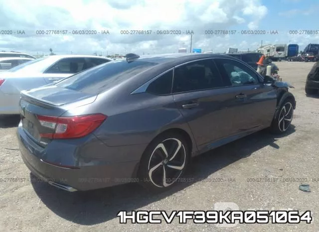 1HGCV1F39KA051064 фото 5