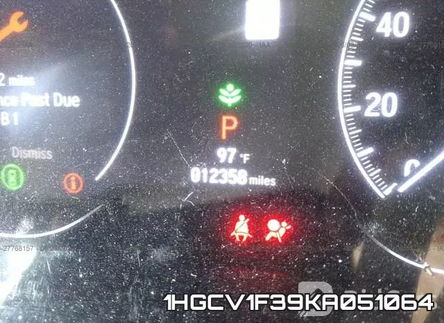 1HGCV1F39KA051064 фото 8