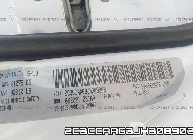 2C3CCAAG3JH308903 фото 10