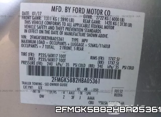 2FMGK5B82HBA05361 фото 10