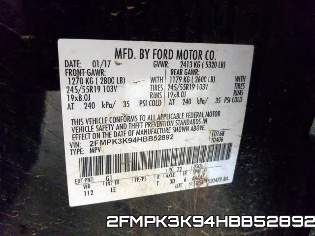 2FMPK3K94HBB52892 фото 2