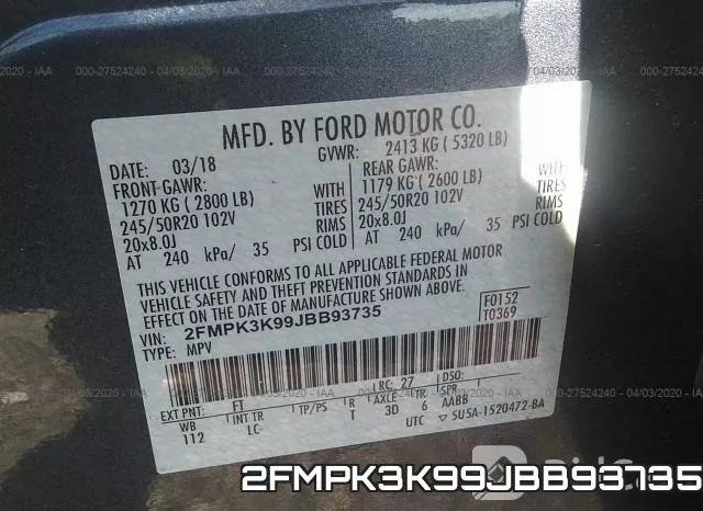2FMPK3K99JBB93735 фото 10