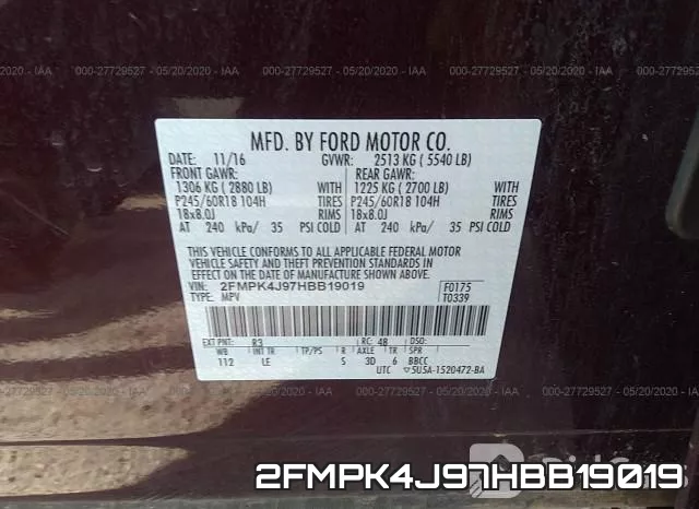 2FMPK4J97HBB19019 фото 10