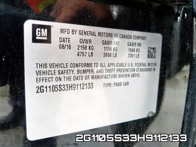 2G1105S33H9112133 фото 2