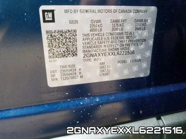 2GNAXYEXXL6221516 фото 2