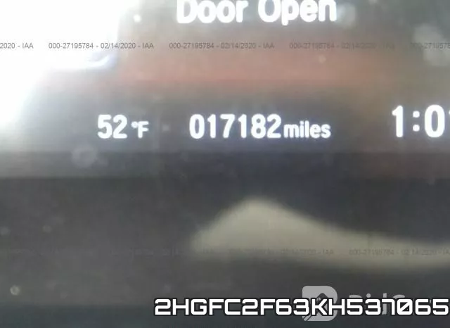 2HGFC2F63KH537065 фото 8