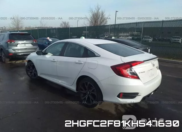 2HGFC2F81KH547630 фото 4
