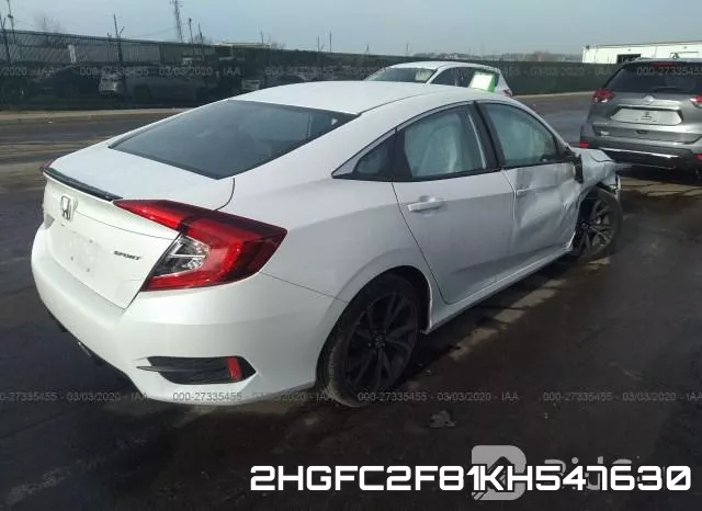 2HGFC2F81KH547630 фото 5