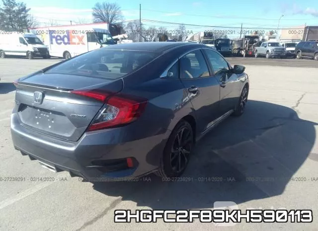 2HGFC2F89KH590113 фото 5