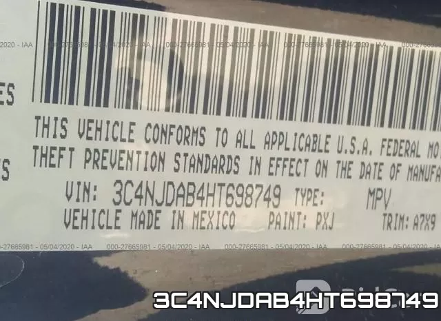 3C4NJDAB4HT698749 фото 10