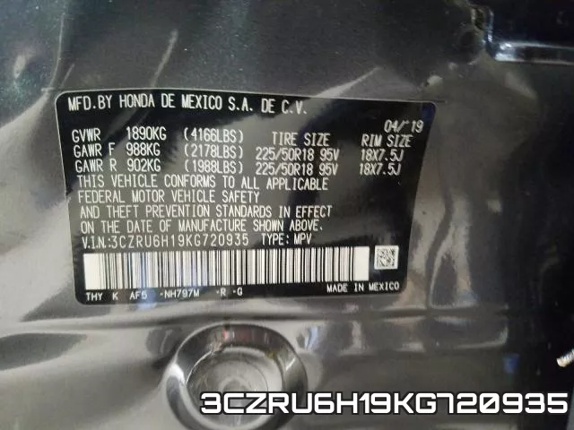 3CZRU6H19KG720935 фото 2
