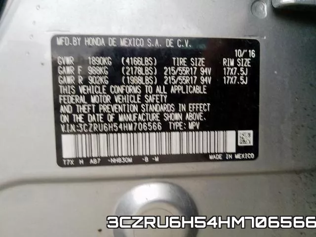 3CZRU6H54HM706566 фото 2