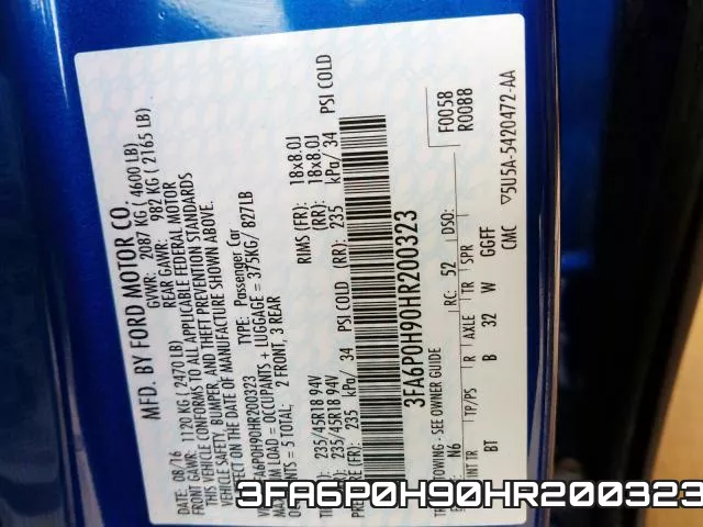 3FA6P0H90HR200323 фото 2