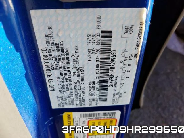 3FA6P0HD9HR299650 фото 2