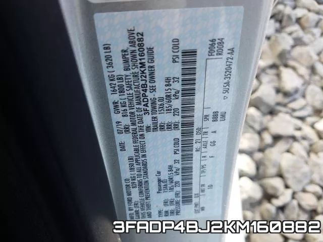 3FADP4BJ2KM160882 фото 2