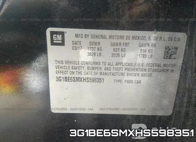 3G1BE6SMXHS598351 фото 10