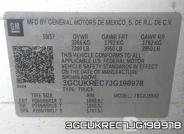 3GCUKREC7JG198978 фото 10