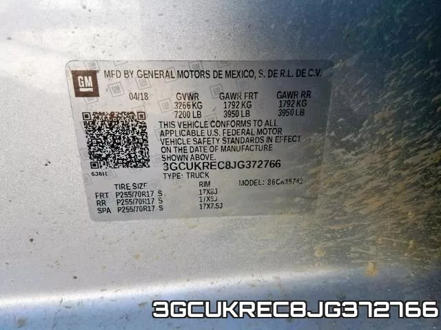 3GCUKREC8JG372766 фото 2