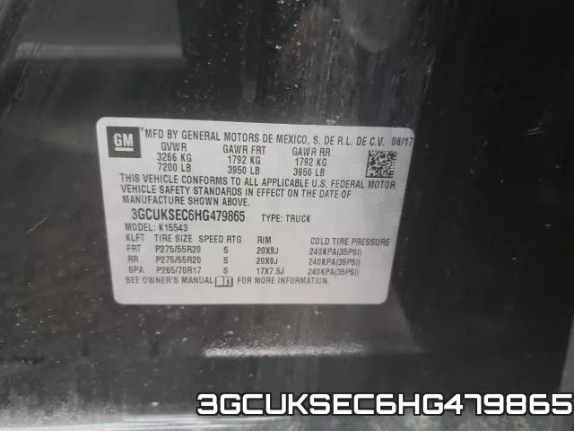 3GCUKSEC6HG479865 фото 2
